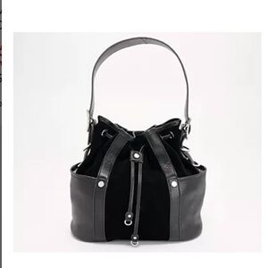 Aimee Kestenberg Black Bucket Shoulder Bag